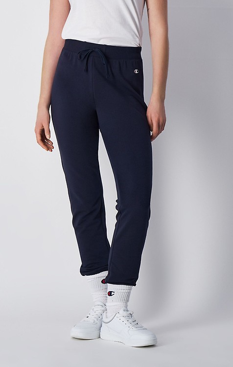 Champion corp logo crinkle black hot sale track pants