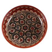 Details about   Two Oval Serving trays Separated into two bowls Armenian Ceramic #4 Israel