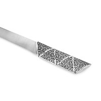 Bier Judaica Floral Challah Knife (Choice of Color), Judaica