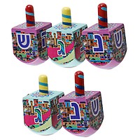 Stand with Israel Wooden Dreidel: Do-It-Yourself 3D Puzzle Kit