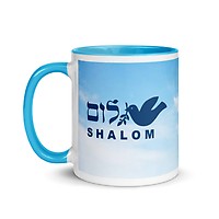 When They Go Low We Go Chai White Glossy Mug, Cool Jewish Gifts