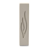 Medium Flame-Shaped Shin Mezuzah Case