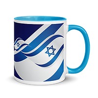 When They Go Low We Go Chai White Glossy Mug, Cool Jewish Gifts