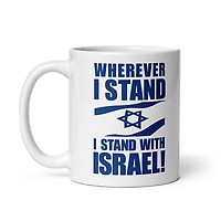 When They Go Low We Go Chai White Glossy Mug, Cool Jewish Gifts