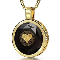 Gold Plated Heart Necklace - 