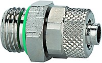 VALVE LINE Gerade Einschraubverschraubung Ms vernickelt 6//4 G 3//8 a 11.138-6-E