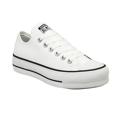 Zapatilla Converse Chuck Taylor All Star Platform Ox Mujer Blanca Solo Deportes | Solo Urbano