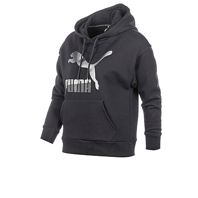 Sudadera Puma Classics Logo T7 Mujer Negra