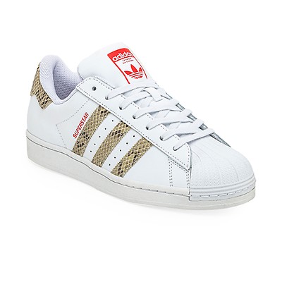 Superstar adidas blancas store y doradas