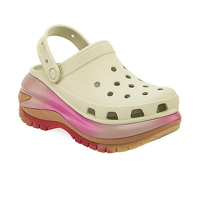 Crocs Mujer Classic Mega Crush Sandal Sandalias Rosado