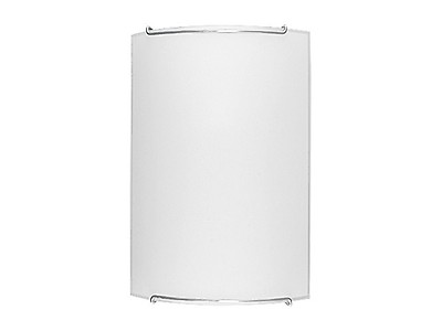Zeitlose Wandleuchte Glas Weiss Flach Blendarm E14