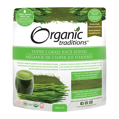 Organic Traditions Organic Barley Grass Juice Powder 150g