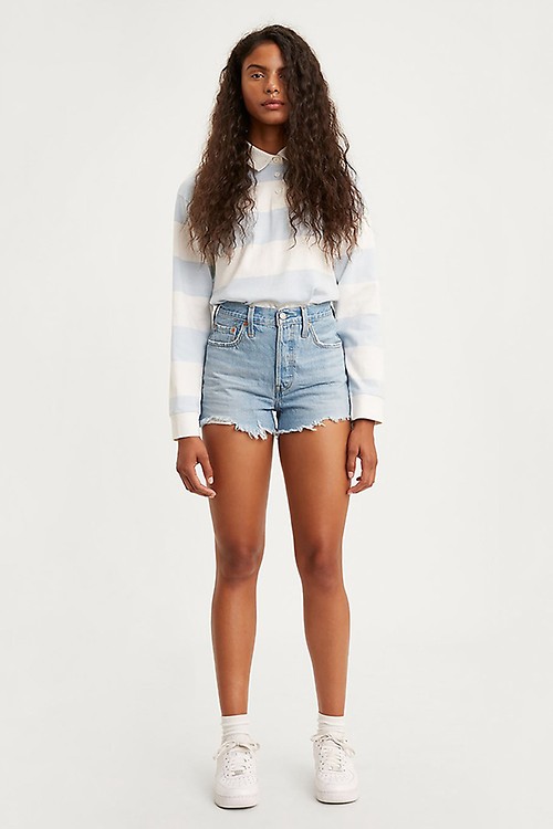 Denim Levis Womens High Waisted Mom Shorts - Get The Label