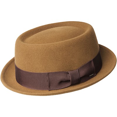 New York Hat Co Lite Felt Gambler Wool Brown Men's Hat 