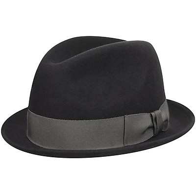 Men Wool Felt Fedora Hat Vintage Field Widet Brim Hat Cowboy Jazz