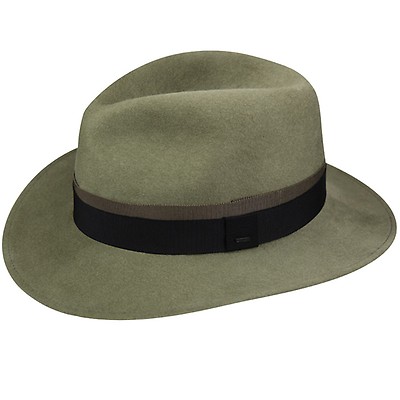 Buy Country Gentleman Men's Wilton Wool Fedora Hat, Brown, M at