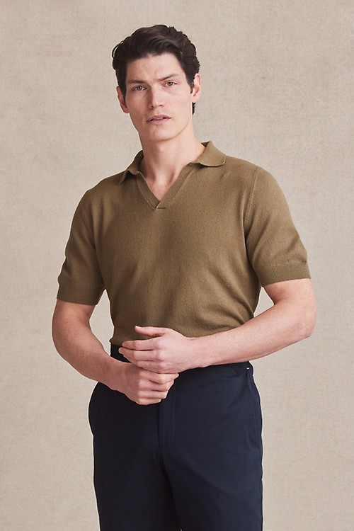 khakis and a polo