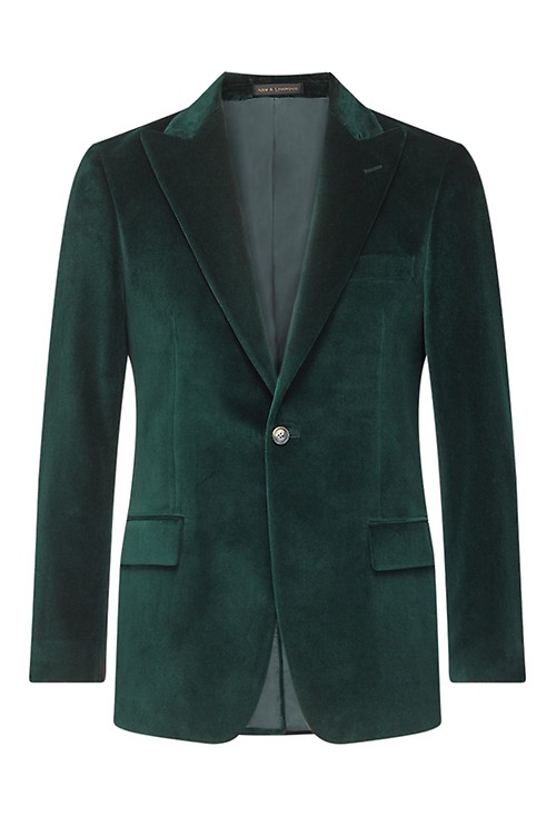 Blue Velvet Smoking Jacket by Pinky Laing