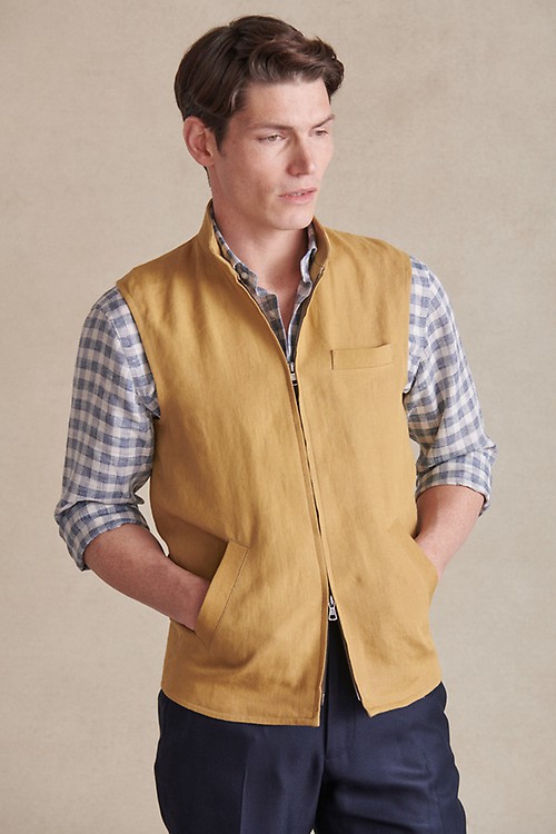 Linen hotsell nehru jacket