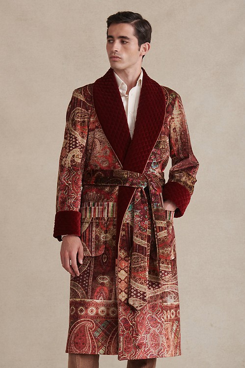 Traditional mens dressing gown sale