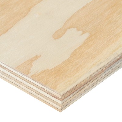 18mm Thick 2440mm x 1220mm Plywood Hardwood Exterior Faces Eucalyptus 8 Foot x 4 Foot 