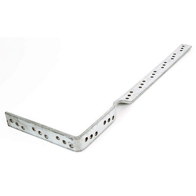 600mm Speed Pro Hd Restraint Strap Bent At 150mm Twist At 250mm Galvanised 4mm X 27 5mm