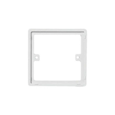 2x BG Nexus White 1 Gang Single 10mm Depth Square Spacer Frame Back Box Plate 