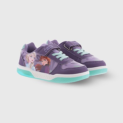 Kids Frozen Elsa and Anna Light Up Sandals SIlver O Neills