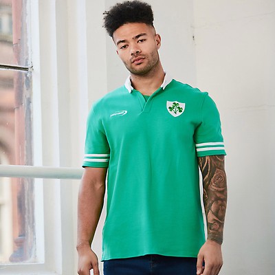Maillot Rugby Irlande Lansdowne - Vert Trèfle Manches Courtes