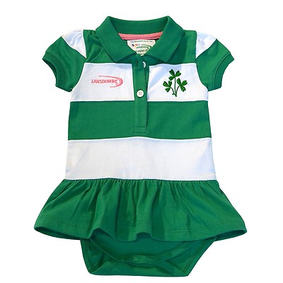 Irish fashion rugby baby grow