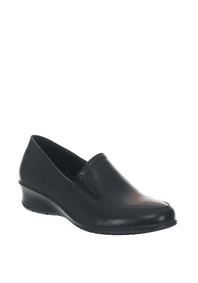 ecco black work shoes