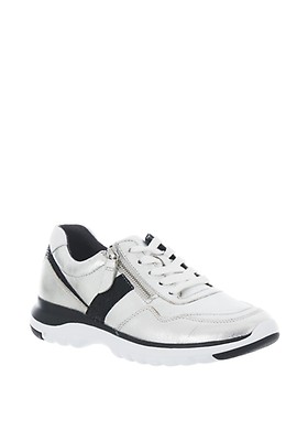 wide fit silver trainers