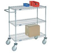 Heavy Duty Stainless Steel Carts with Guard Rails