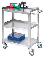 Heavy Duty Stainless Steel Carts with Guard Rails