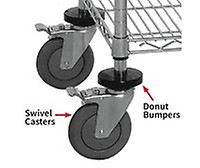 Enclosed Wire Shelf Carts