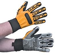 IMPACTO 502-20 Fingerless Impact Tool Grip Glove, Nylon Lycra & Grain  Leather with Viscolas VEP Padded Palm/Web - The Man Store Online