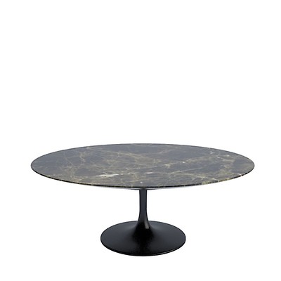 Tulip Oval Coffee Table In Arabescato Marble White 70cm By Knoll At The Conran Shop