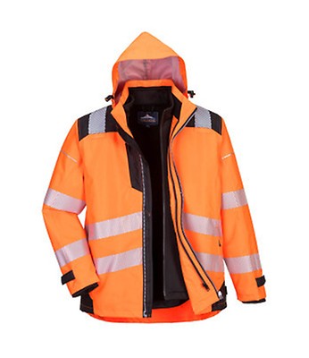 Parka de travail Haute Visibilité imperméable Upower DEFENDER