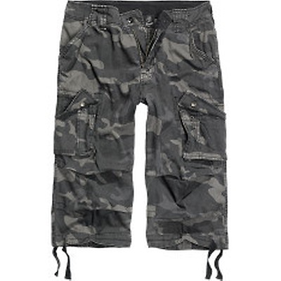 Short Bermuda Militaire Brandit - Taille Confortable Vert Olive - Homme Vintage