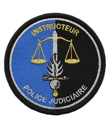 Ecusson Gendarmerie Nationale non agréé basse vis Bleu