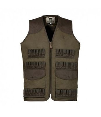 Gilet de chasse Tradition brode avec cartouchiere Percussion