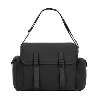 Sac Musette Militaire Highlander – Toile Noire, Style Sac à Pain, étudiant, Neuf