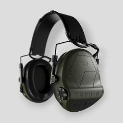 Casque Anti-Bruit Sordin Supreme Pro-X LED - Vert Olive - Serre-tête Tissu Camo - Neuf
