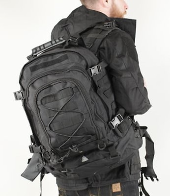 MilTec US Assault Tactical Black - Sac à Dos Tactique - HyperProtec