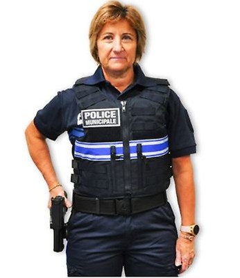 GILET PARE-BALLES/PARE-COUTEAU IIIA POLICE MUNICIPALE - PORT