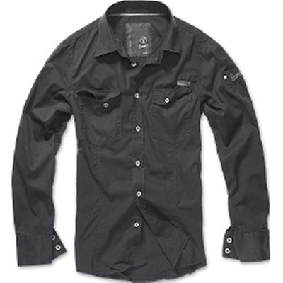 Chemise Vintage Brandit Duncan En Flanelle Coton Manches Longues Marron - Neuf Avec étiquettes