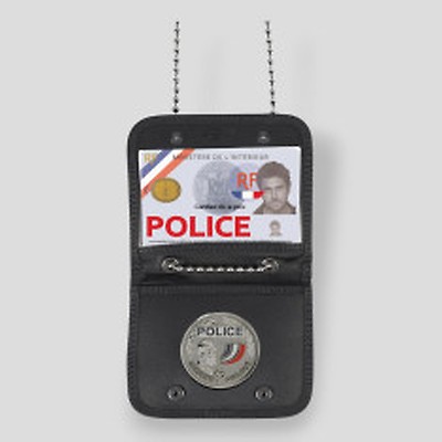Porte-carte Tour De Cou Force De L'ordre Noir - GK PRO