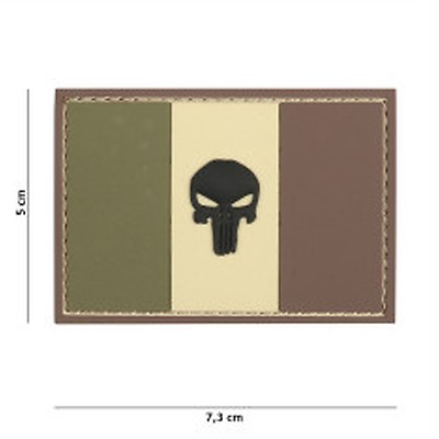 Écusson Parachutiste Légion En PVC 3D - 8x5 Cm - Fixation Scratch - Style Armée - 10