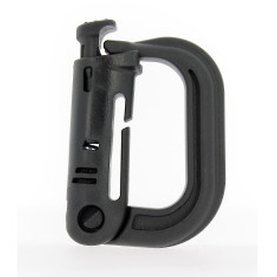 Mousqueton Ouvert EASHOOK Automatique - Noir Aluminium - Taille Unique - Neuf