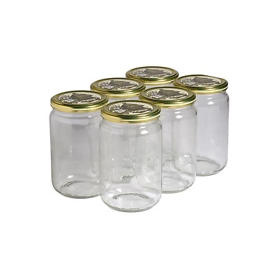 12 pots verre 500 g avec capsule - Achat/Vente